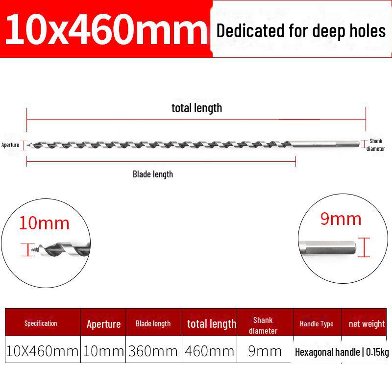 

Четырехгранное сверло по дереву с шестигранной ручкой для дверных замков и ящиков