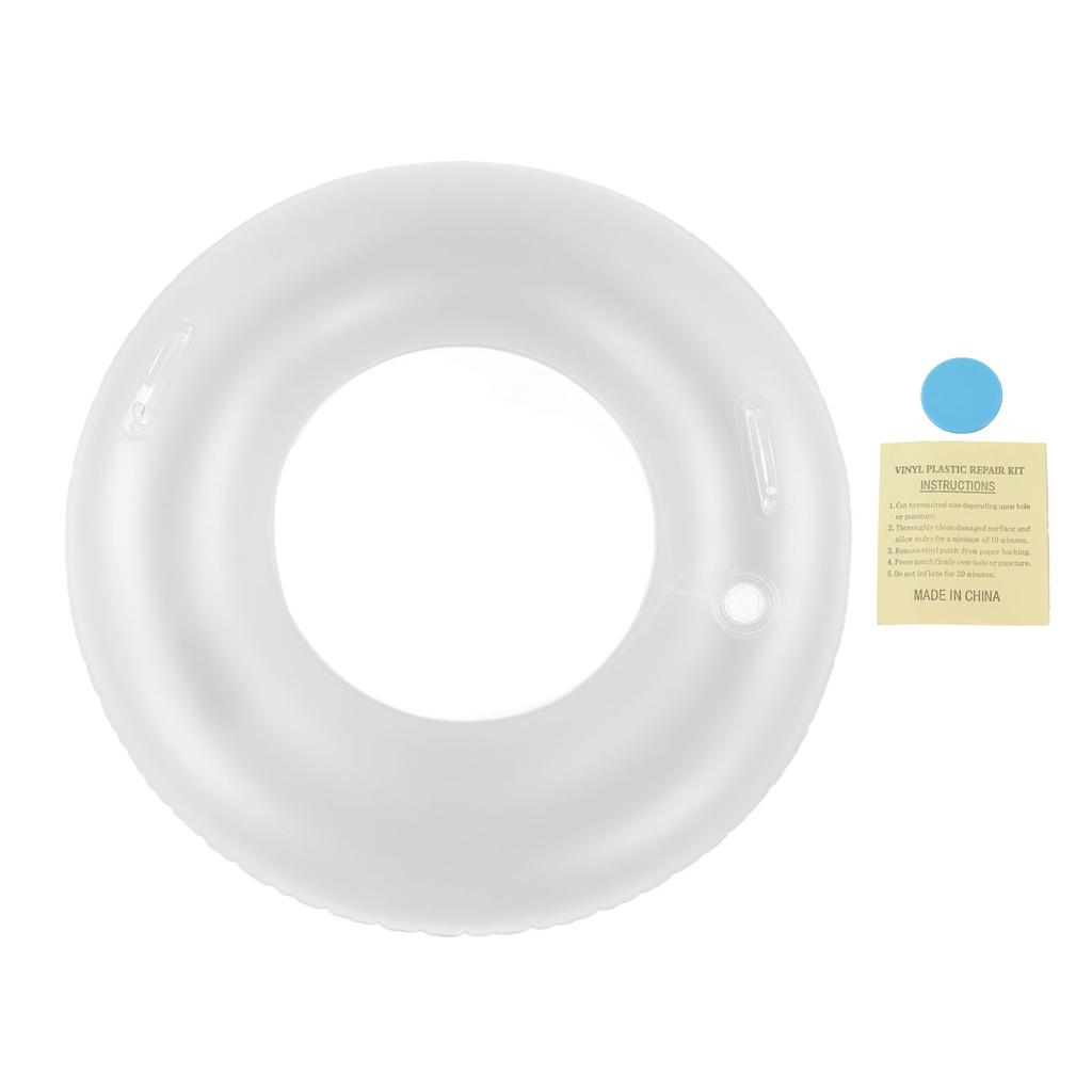 Transparent Floating Ring PVC Inflatable Swimming Pool Floats Ring with LED Light for Summer Pool Party