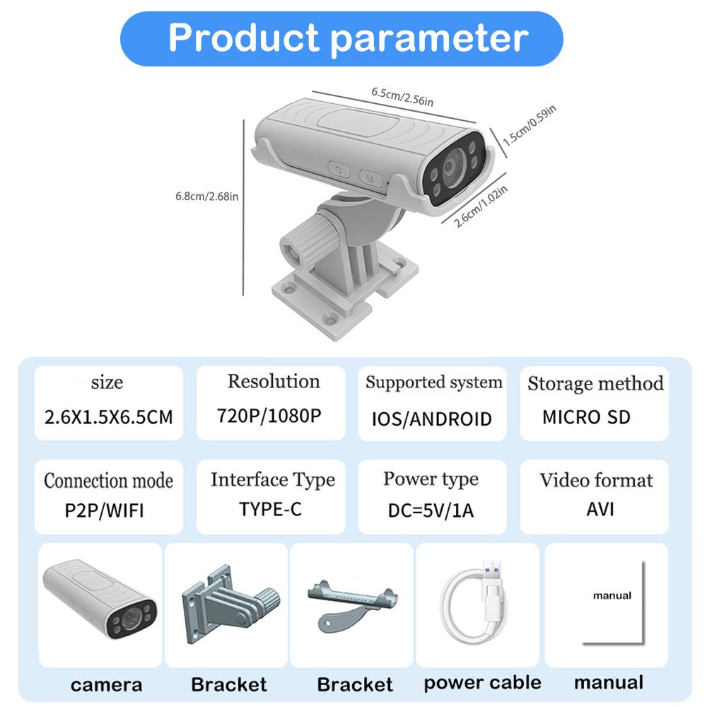 Energy-Efficient Wireless Smart WiFi Surveillance Camera with Night Vision and Long Battery Life