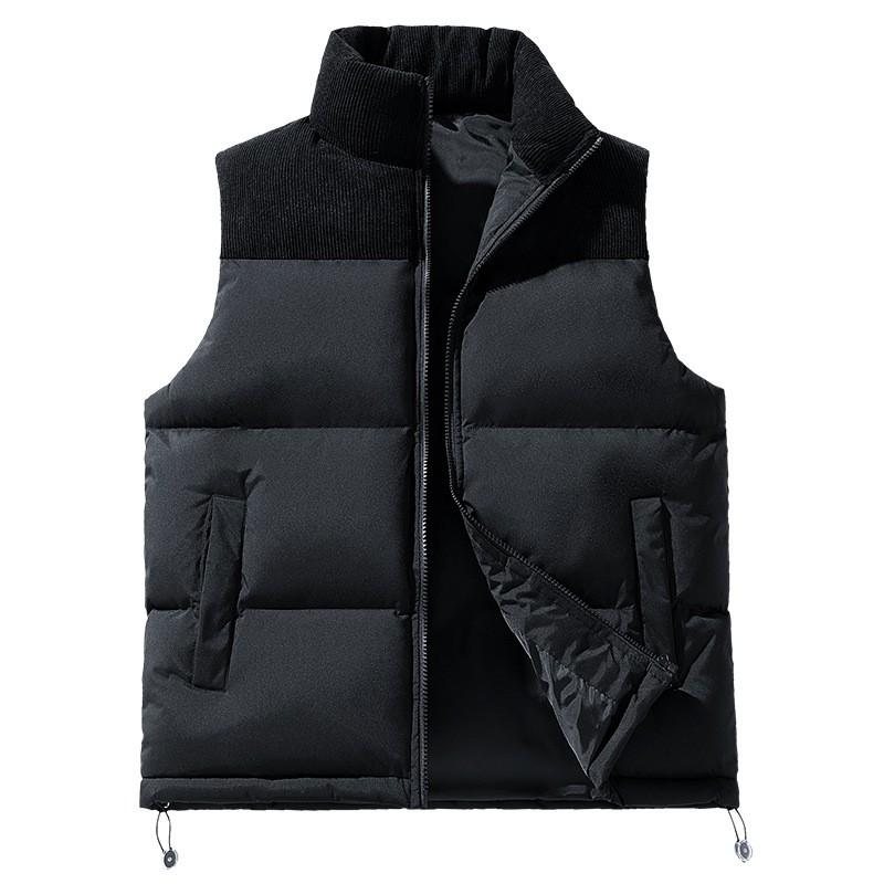 Mens Puffer Vest Warm Winter Cotton Jacket Loose Fit Casual Outerwear Couples