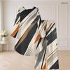Women Plus Size Round Neck Long Sleeve Printed Navy Blue White High Low Top Wide Leg Pants Two Piece Set