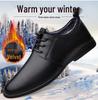 Men's Genuine Leather Formal Shoes - Breathable, Soft Sole, Heeled, Lightweight for Autumn and Winter