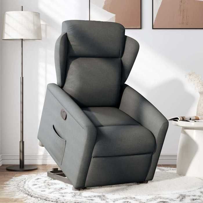 VidaXL Recliner Armchair Dark Grey Fabric 3303135
