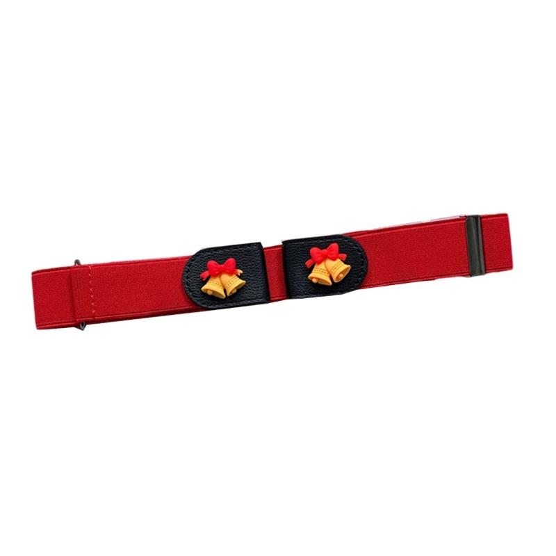 Elastic Waistband Jean Belt Christmas Tree Pattern Waist Belts Fashionable for Stylish Outfits