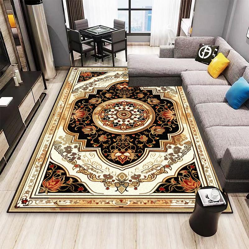 Nordic Persian Style Carpet for Living Room Home Decoration Retro Lounge Rugs Soft Bedroom Carpets Non-slip Bedside Mat Washable