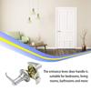 Silver Home Door Lock Three-Pole Spherical Three Bar Handle Lock Door Handle Lock  Bathroom