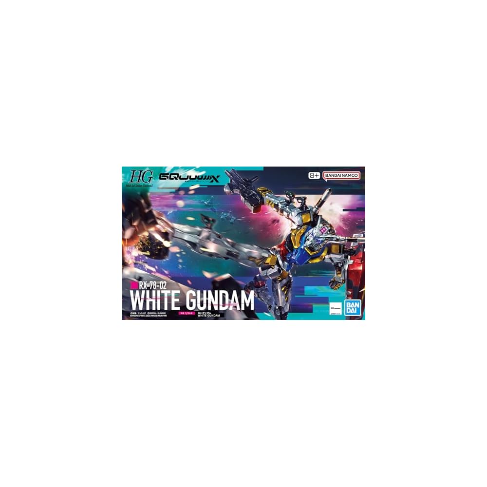 Bandai Spirits HG Mobile Suit Gundam GQuuuuuuX White Gundam 1/144 Scale Color-Coded Plastic Model Kit