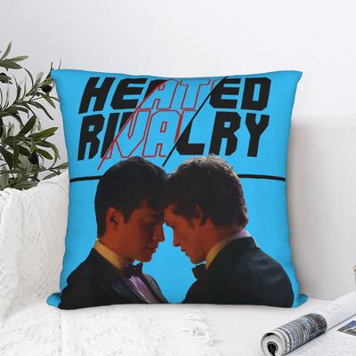Heated Rivalry Hockey Tv Square Pillow Cases Shane And Ilya Cushion Cover Throw Pillow Case Cover For Car 40*40Cm