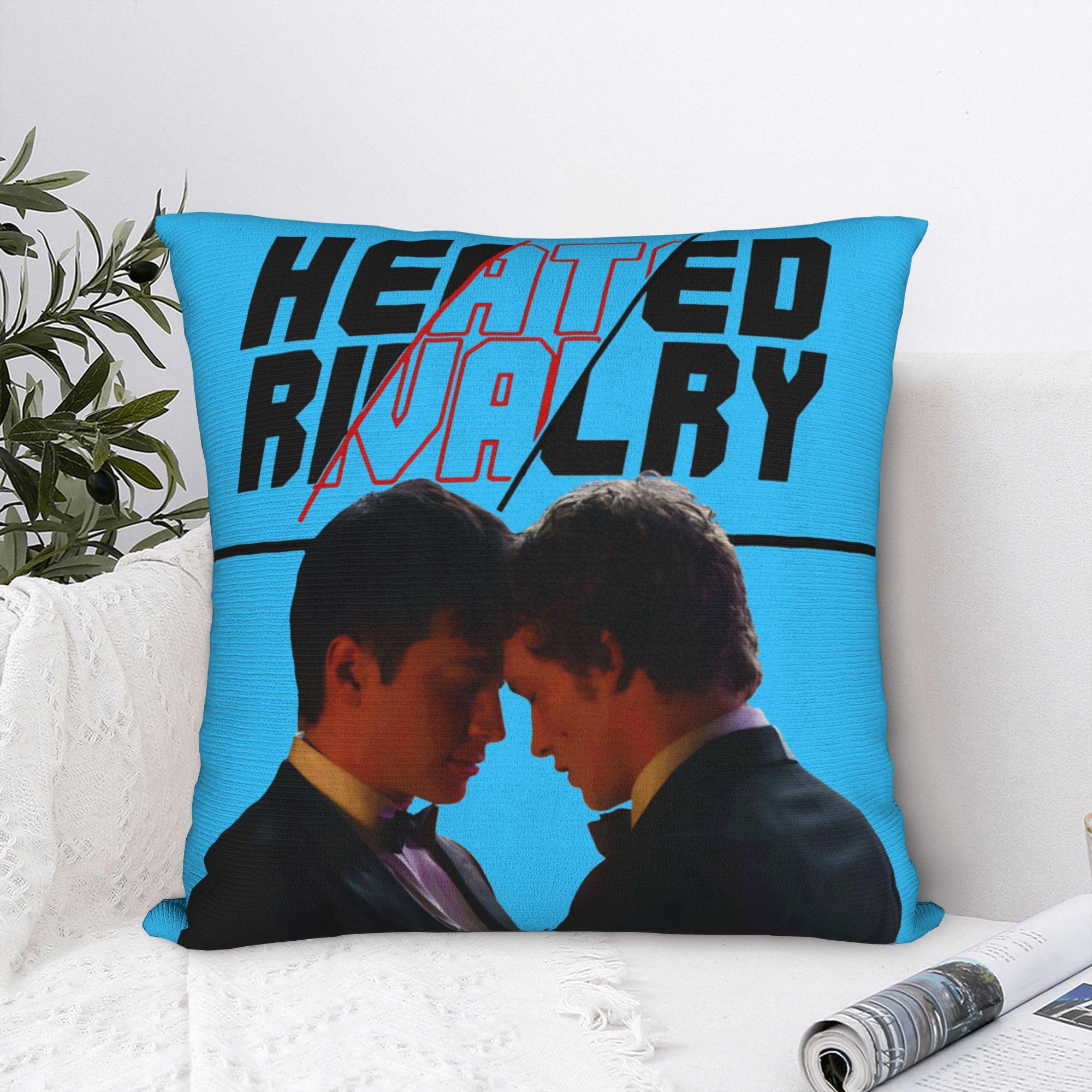 Exquisite Ornaments Unisex Heated Rivalry Hockey Tv Square Pillow Cases Shane And Ilya Cushion Cover Throw Pillow Case Cover For Car 40*40Cm