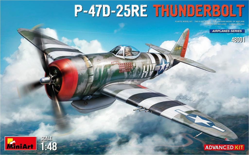 Miniart Thunderbolt Advanced Kit Plastový model MA48001 1/48 P-47D-25RE