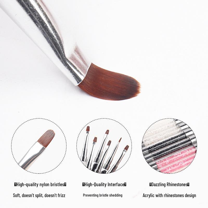Double-Ended Multifunctional Nail Art Brush and Gel Polish Pen