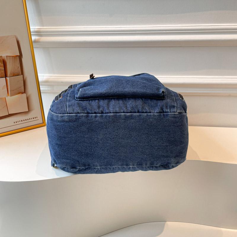 Large Capacity Denim Backpack Women's Backpack Student Travel School Bag