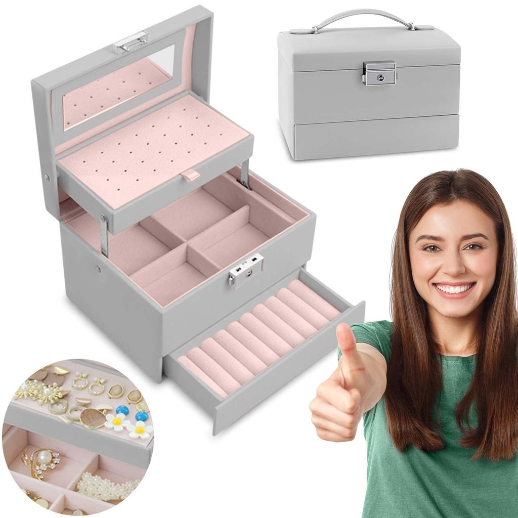 Jewelry Box MS-704 Massido - Gray