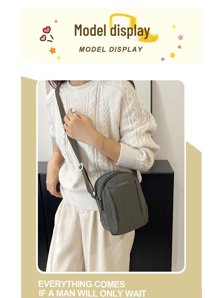 2025 Women's Trendy Nylon Crossbody Backpack: Summer Shoulder Bag, Phone & Chest Bag for Couples