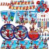 Spider Hero Birthday Party Decoration Plate Cup Banner Balloon Superhero Party Favors Baby Shower Decor Birthday Supplies Gift