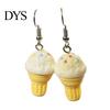 Women Dangle Earrings 1 Pair Cute Ice Cream Earrings, Fun Imitation Party Food Drop Summer Jewelry Gifts for Girls Ear
