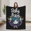Sal Fisher Mask Gothic Game Blankets Sally Face Wool Funny Breathable Throw Blanket for Bed Sofa Spring Autumn