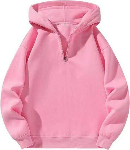 American Casual Zip-Up Hoodie - Loose Sport Sweatshirt for Spring & Autumn, European and American Streetwear.