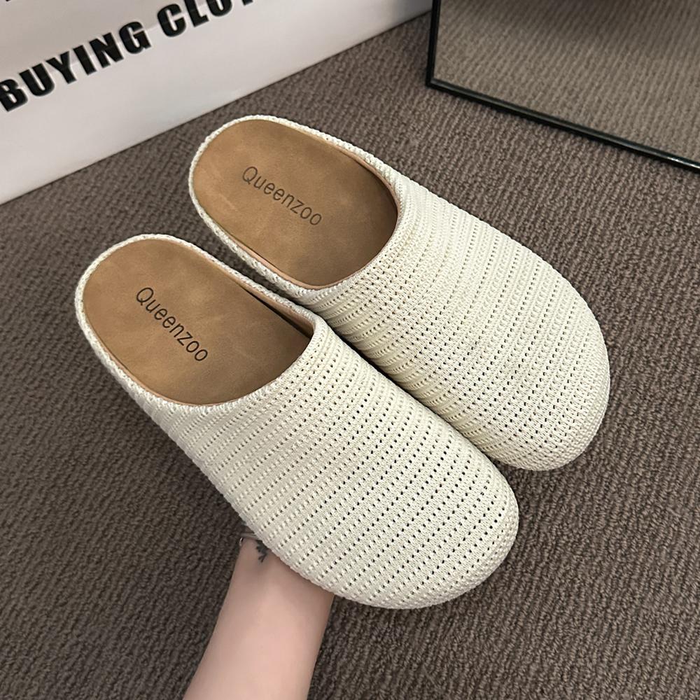 2025 New Fashion Summer Women Shoes Breatherable Ladies Sandals Light Soft Comfortable Flats Shoes Outdoor Daily Slippers