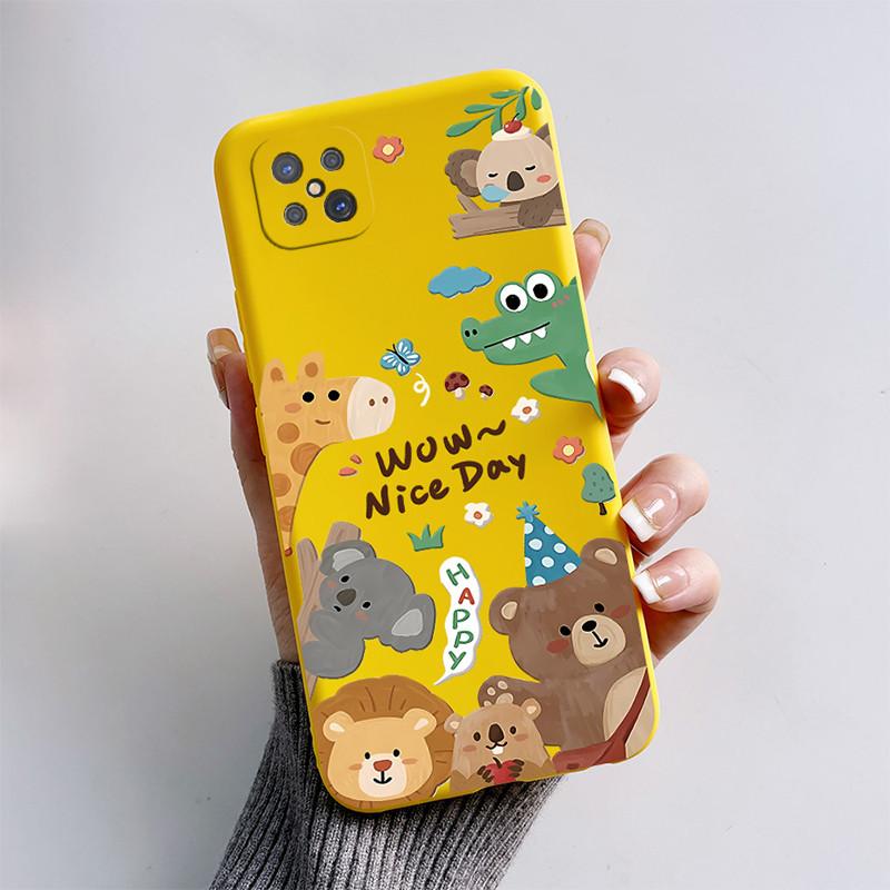 Case For OPPO Reno4 Z 5G Cute Cat Cartoon Puppy Dog Soft Silicone TPU Shockproof Back Cover On Reno4Z Reno 4 Z 4Z CPH2065 Funda