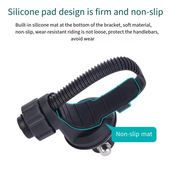 Akční držák kamery na kolo Stabilní protiskluzový design Univerzální Snadná instalace MTB silniční kolo Držák na kameru Úložný stojan
