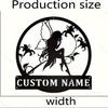 Customizable Metal Wall Art Elk Silhouette Personalized Home Garden Kitchen Decor