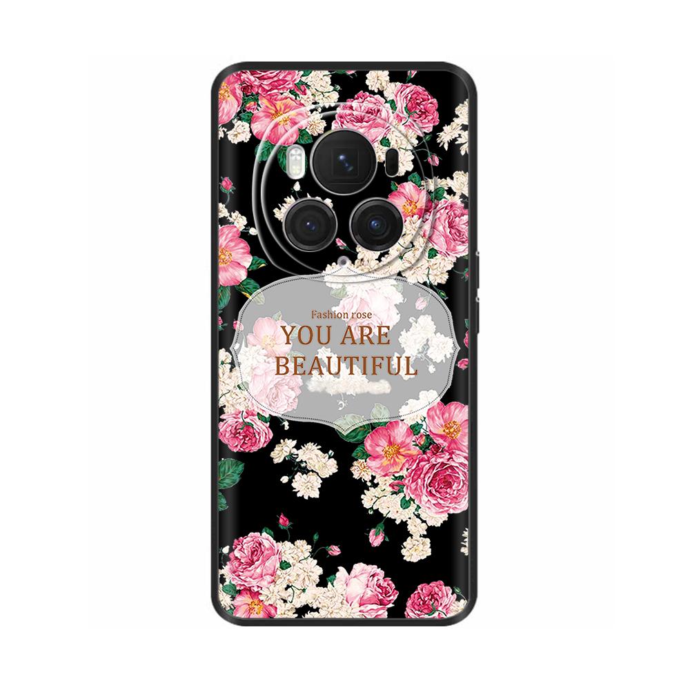 For Honor Magic6 Pro 5G Case Back Cover For Honor Magic6 5G Soft Black Silicone Fashion Phone Case For Magic 6 Pro Coque Fundas