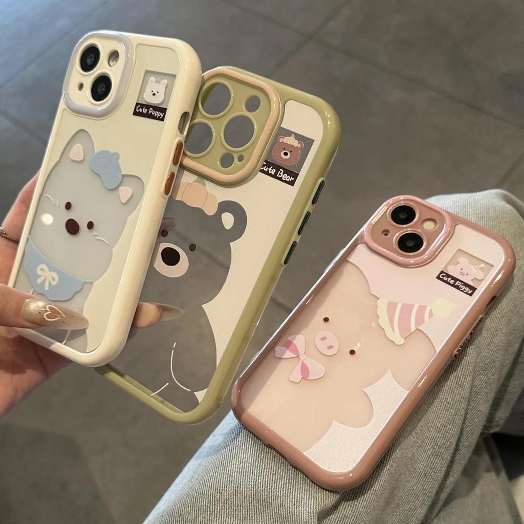 Cute and High Appearance Level Suitable for IPhone 16 Phone Case IPhone 15 Protective Case 14 Soft Case 13 Cute Pet 12 Transparent