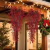 DIY Spring Festival Party Supplies Artificial Hanging Red Admiralty Rattan, Realistic Simulation Plant, Decoration Flexible Bendable Winter