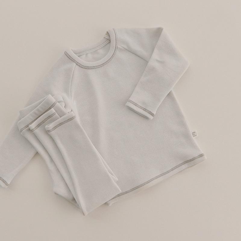 Autumn and Winter Warm Lycra Children's Pajamas Set Korean Style Children Lounge Set Baby Boys Girls Cotton Pajamas Kids Cozy Sleepwear Evening Suit