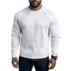 Splicing Round Neck Sweatshirt, Loose Long Sleeved T-Shirt Fashionable Top