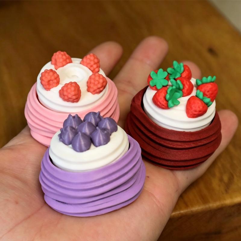 Slow Rising Squishy Keychain Toys Strawberry Cake Coffe Squeeze Stress Relief Hand Relaxing Gift Soft Rebound