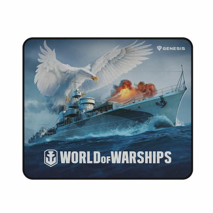 Tapis de souris - Genesis - CARBON 500 - Antidérapant - Noir - 30 x 25 cm