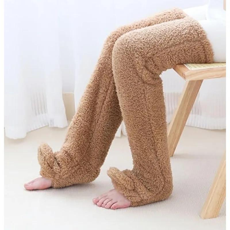 Vinter Varma Fötter Strumpor Kvinnor & Män Multifunktionella Sovsockor Maskintvättbara Fotvärmare för Sänganvändning & Familjens Dagliga Användning