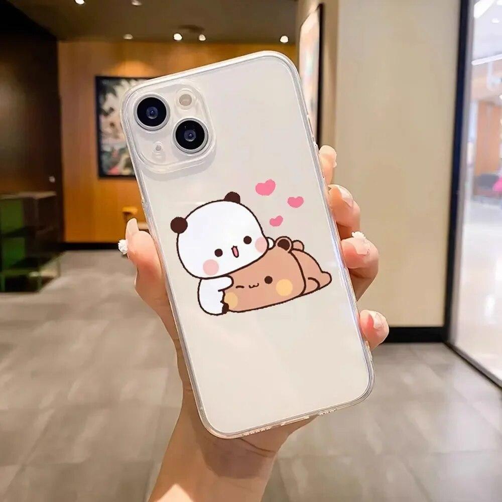 Telefon de animație moale și minunat pentru Iphone 6 8 11 6s 14 XS Max 12 Pro Plus 7 Mini XR X 13 Husă moale dreaptă din TPU