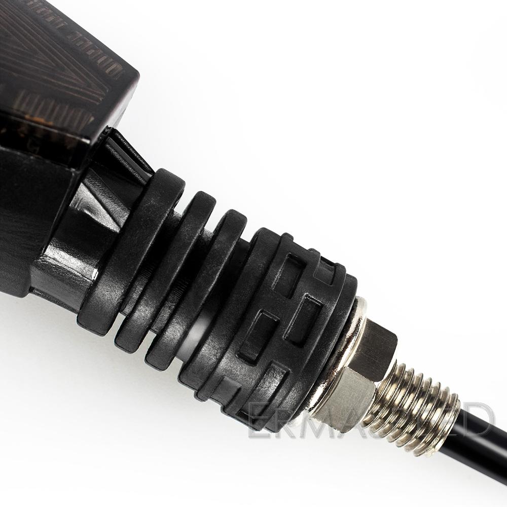 1 Pair Sequential Amber Motorcycle LED Turn Signal Lights Indicators DRL Stop Brake Light For Motorcycle E-bike Scooter