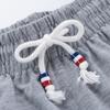 Herrshorts Byxor Casual Sportbyxor Sommar Croppade Byxor Lösa Strandbyxor