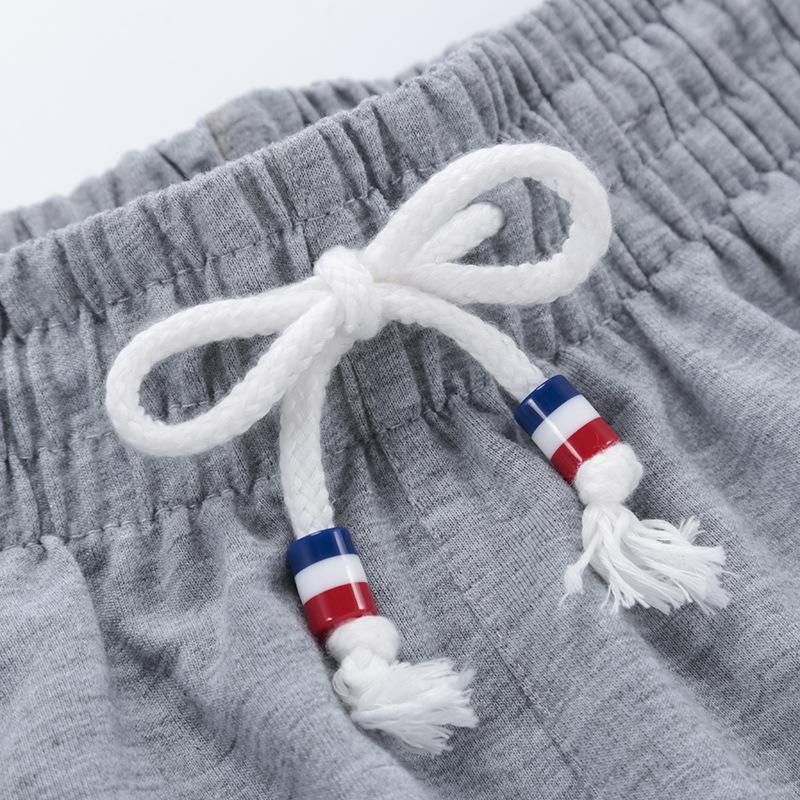 Herrshorts Byxor Casual Sportbyxor Sommar Croppade Byxor Lösa Strandbyxor