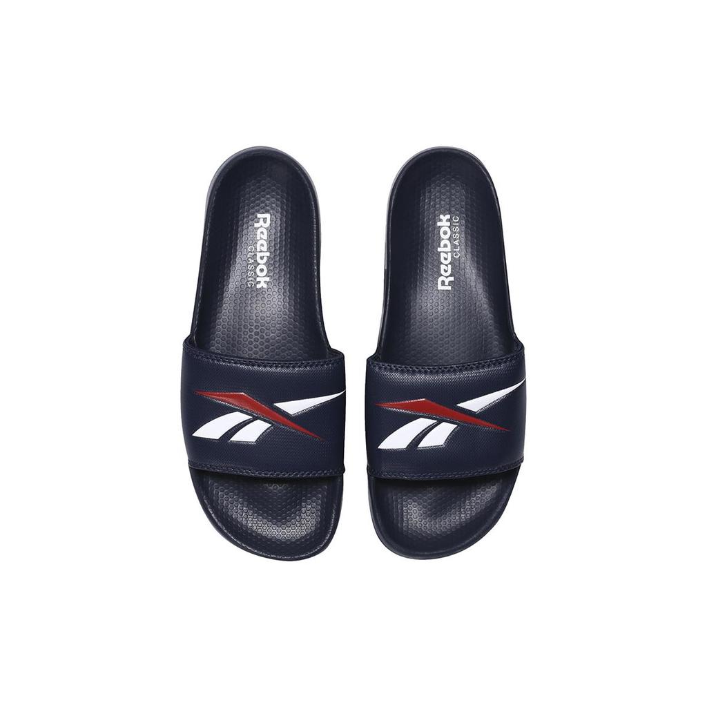 Reebok Classic Slide Cozy Non Slip Sports Slippers Blue Red CN0211