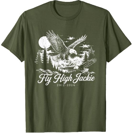 Fly High Jackie, Jackie and Shadow Bald Eagle T-Shirt