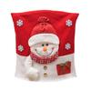 Capa de Cadeira de Natal Boneco de Neve Papai Noel Forma de Rena Capa de Encosto com Tema de Natal Decoração de Assento de Restaurante