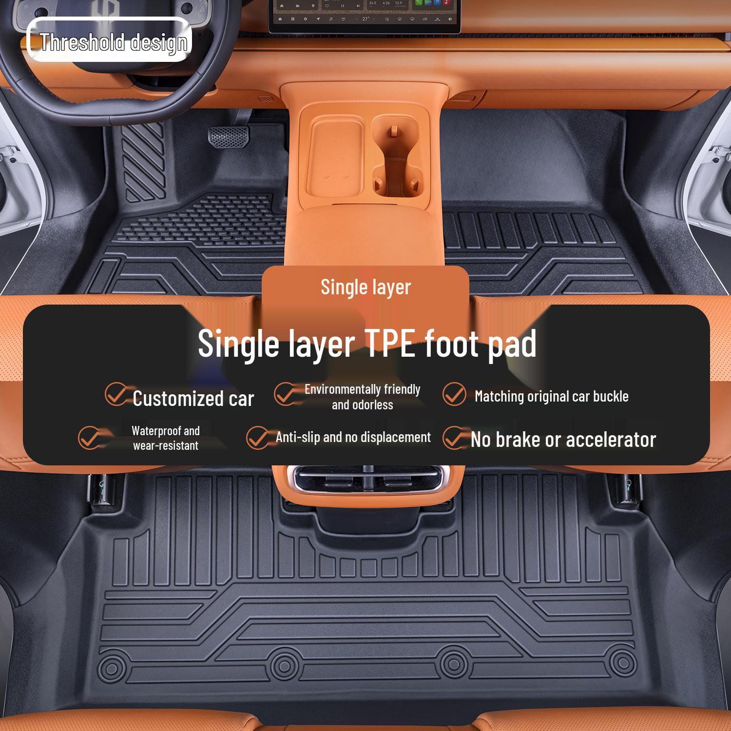 Leapmotor C10 2026 TPE Floor Mats - Full Coverage Car Interior Accessories TPE sill mats