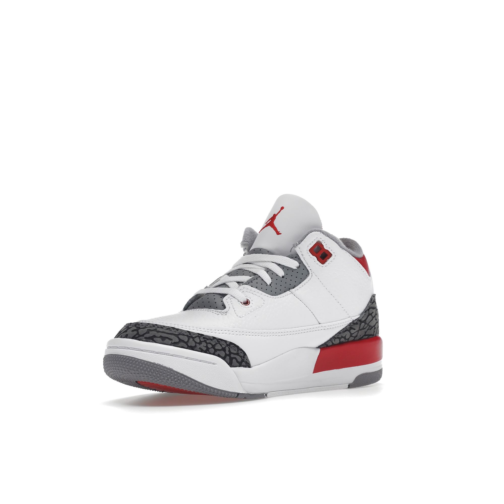 Детские кроссовки Air Jordan 3 Retro PS Fire Red 2022 Белый цементно-серый черный — фото 4