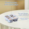 Food Box, Snack Box, Four Grids Transparent Lid, Snack Plate, Dried Fruit Box, Stove Wrapped, Tea And Snack Box, Fresh-keeping Snack Plate