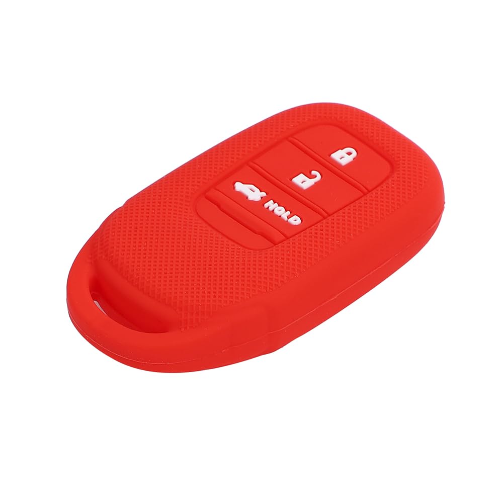 MAKAKO Silicone Cover for Honda Cars Smart Key 3 Buttons / Vezel (2022~) VEZEL/ZR-V (2023~) / etc, red