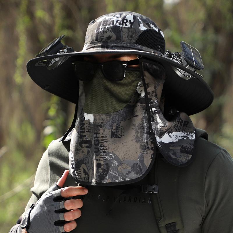 Men's Outdoor Solar-Powered Cooling Fan Hat