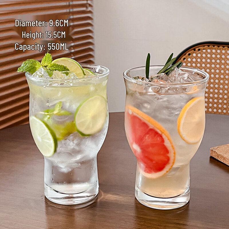 ZISIZ Retro Handmade Glass Beverage Cup