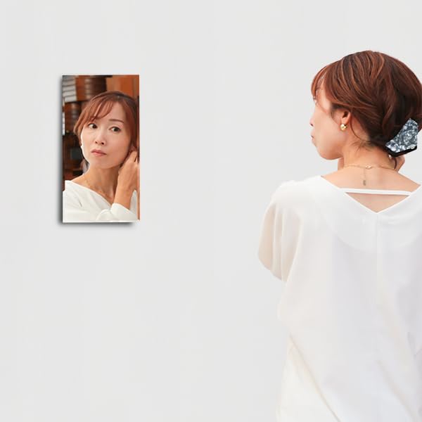 Locker Magnet Stickable Mirror 20 X 39cm Locker Room Stickable Mirror [Office Non-Frame Mirror]