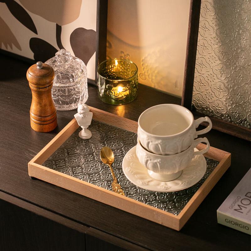 Xiangchong Decorative Glass Serving Tray