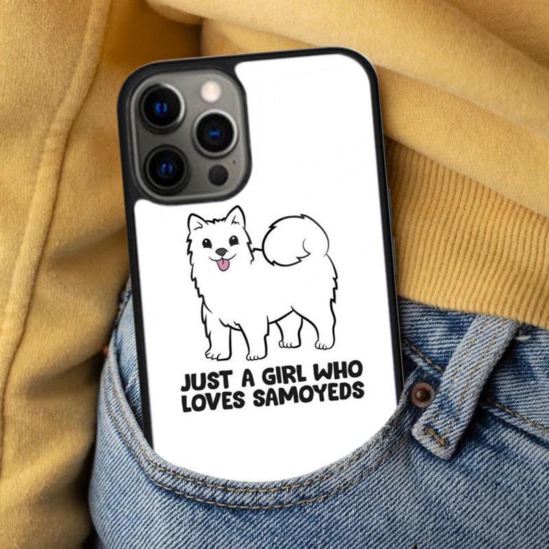 Cartoon Samoyed Dog Soft Phone Case for iPhone 17 Air 16e Pro max 15 Pro 13 14 Plus 11 12 MagSafe Magnetic Coque iPhone 17